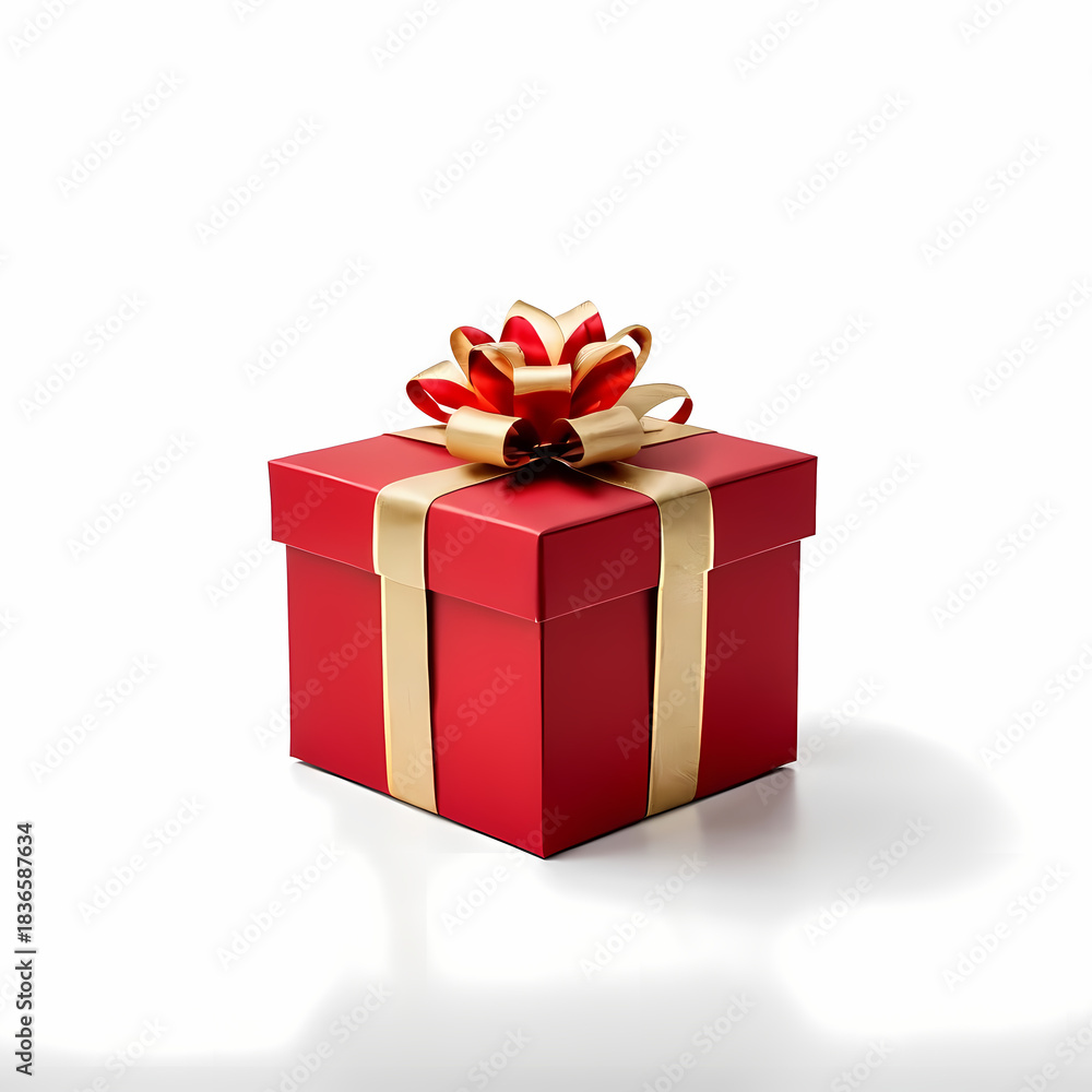 Obraz premium red gift box