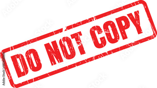 Red grunge rubber stamp states do not copy over a transparent backdrop