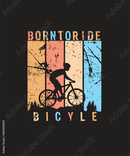 silhouette of a man on a bicycle