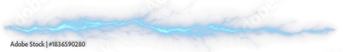 Blue lightning Bolt Strike, blue lightining, thunderstorm bolt, thunderstorm effect, light bolt effect, lightning bolt - isolated on on transparent or white background