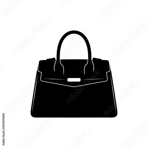 Classic women's luxury handbag icon with elegant design.