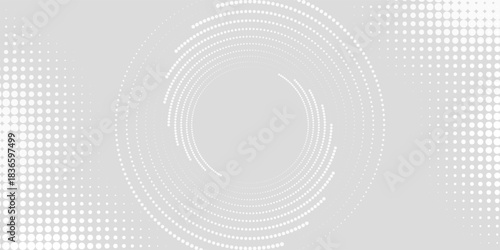 Dot white gray wave light technology texture background. Abstract big data digital concep modern dotted. Vector ilustration