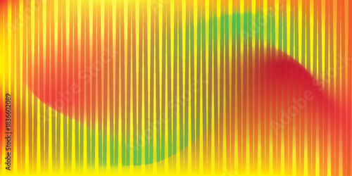 Summer sunshine and calm in radiant spectrum gradient color. Colorful ribbed fractal glass pattern shimmers with energy of summer warmth and joy blend into smooth lively shades. Vector illustration