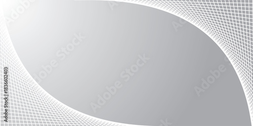 Graphic frame made on  net white net