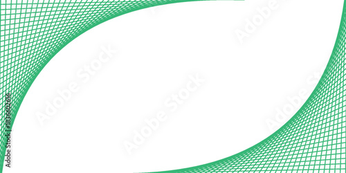Graphic frame made on net bright green