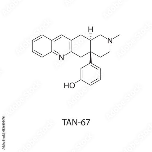 TAN-67 Chemical Structure Diagram