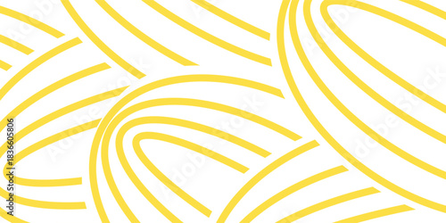 Spaghetti background, yellow noodles. vector illustration.