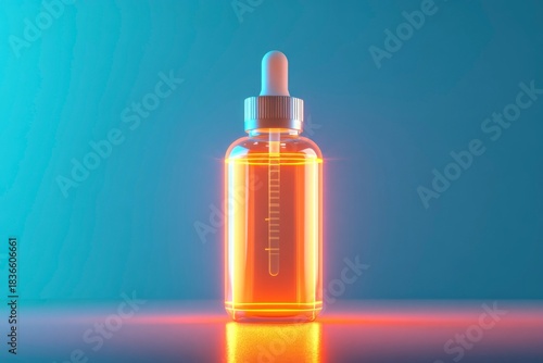 Wallpaper Mural Glowing medical spray bottle symbol, minimal outline Torontodigital.ca