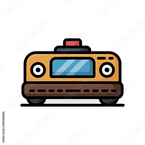 Bumper icon on White Background Vector Art Illustration on white background.	