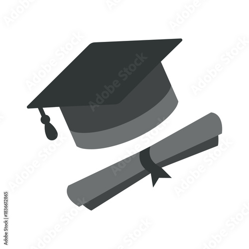Graduation cap icon vector design template