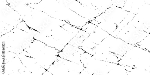 Dirty grunge wall texture with a splatter of white paint and crack design