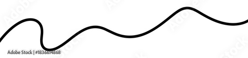 wavy curvy squiggle line vector set