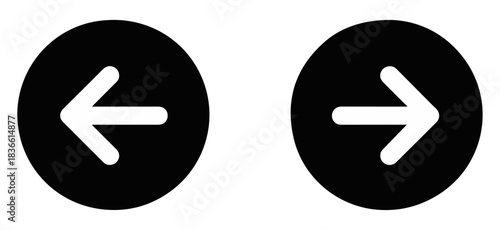 left right swipe arrow icon set