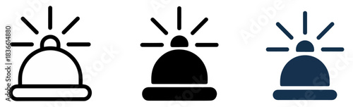 hotel bell ringing service icon