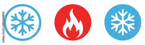 hot cold temperature icon symbol
