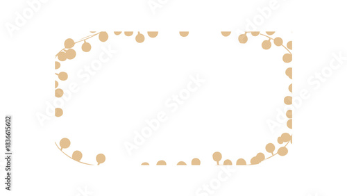 Softly blurry autumn leaves and petals forming a decorative border frame around a white copy space background