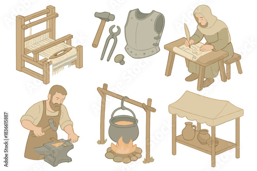 Man is working on a chair