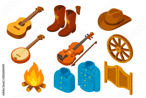 vector set of musical instruments