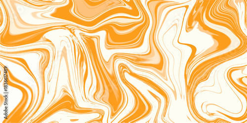 Abstract art of beautiful paint of marble. With beautiful fantasy ink patterns. Yellow paint swirls to make and abstract background. Liquid acrylic picture with flows and splashes. Mixed paints for ba