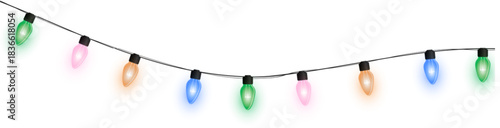 full view pastel color bulb lights, soft matte shine, dreamy party ambiance, evenly arranged, isolated on pure white background full view pastel color bulb lights, soft matte shine, dreamy party 
