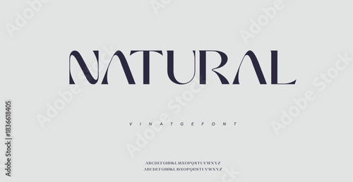 Natural Minimal modern logo alphabet font. Typography abstract minimalist sans serif technology, electronic, digital, music, movie, creative logos fonts. vector illustration