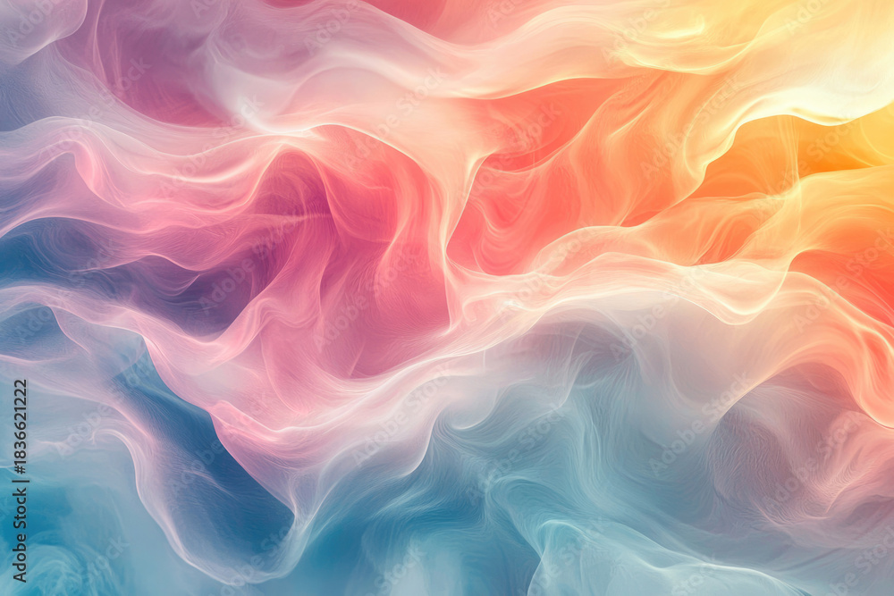 Obraz premium Abstract Smoke Waves Background