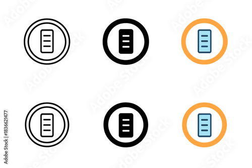 Conductive Ring Abstract. Conduction ring wrapping around insulator symbol, representing boundary state continuity, balanced