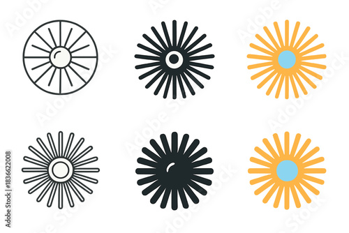 Abstract Marine Harmony. Sea Urchin Pearl Spine, abstract marine harmony combining geometry, symmetry, and reflective calm, first