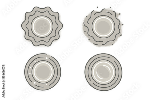 Warm Pulse Icons. Line style vector icons of Warm Pulse: soft lines, luminous traces, flickering aura, gentle heat, glowing motion