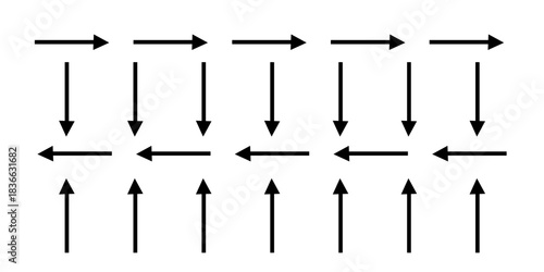 Hand drawn arrow vector icons set. sketch arrow design for business plan and education