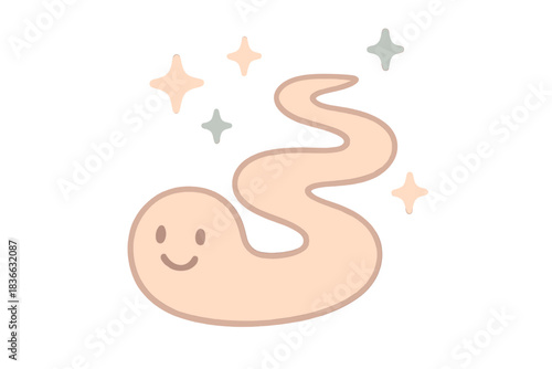 Sparkling Accountability Trail. A happy accountability trail with tiny floating sparkles representing oversight, soft harmonious