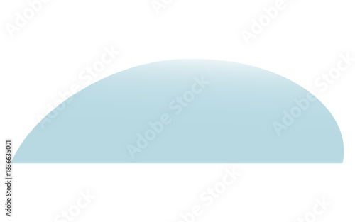 Hill covered with snow, snowdrift isolated on transparent background. Hand drawn flat vector illustration. Traditional Christmas, New Year, winter, seasonal design element, holiday clip art