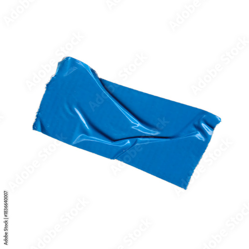 Large Crumpled Blue Cloth or Tape Graphic