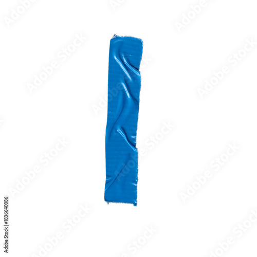 Folded Vertical Blue Duct Tape Graphic