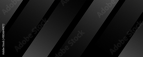 techno abstract background overlap layer on dark space with glowing white lines shape decoration. Modern graphic design element future style concept for banner,