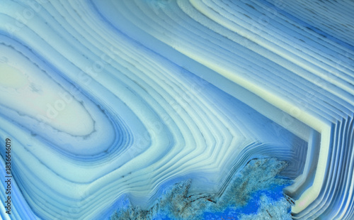 light blue agate structure macro