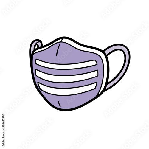 Minimalist Flat Vector Art of a Closed Position Black and Green Handled Pruning Shears with Gray Blades Against a White Background