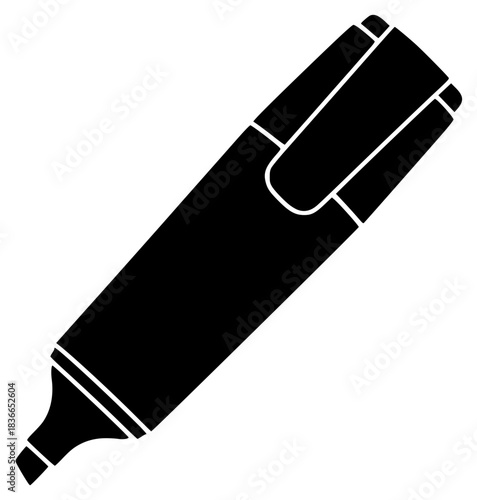 A black and white silhouette of a tube of toothpaste, black, eraser, flat, fountain pen, icon, illustration, ink, mark, pen, pencil, profile, style, against transparent background