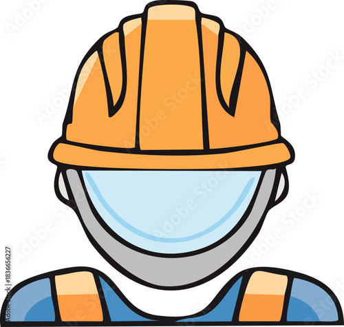 construction worker with helmet