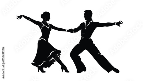 Creative Detailed Jive Dance Step Vector Illustration | Swing Dance Footwork Diagram | Energetic Jive Steps Guide