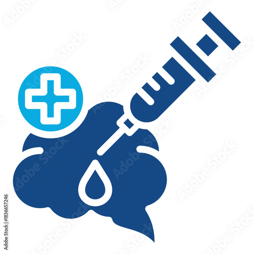 Anesthesiology glyph color icon