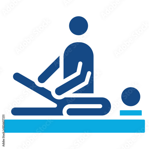 Physical Therapy glyph color icon