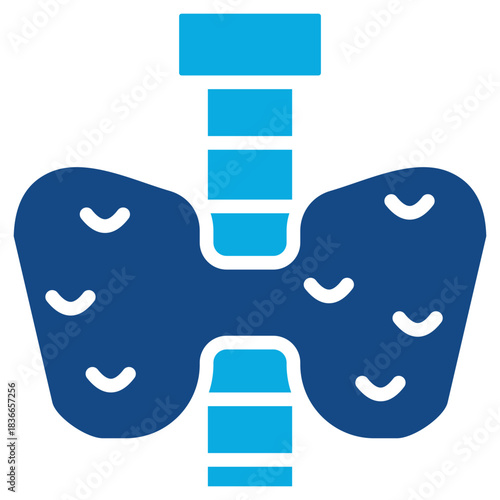 Endocrinology glyph color icon