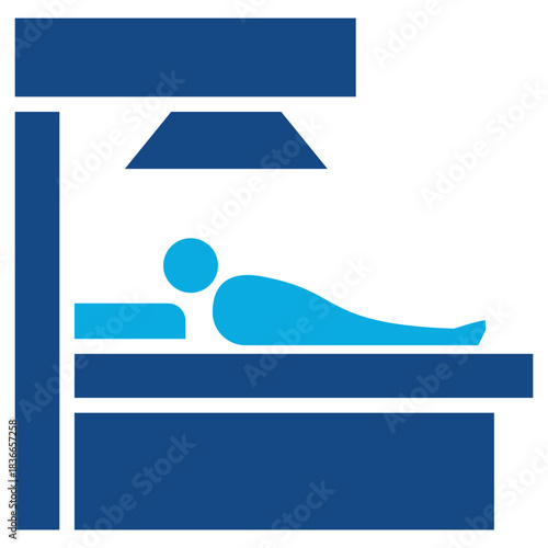 Radiotherapy glyph color icon