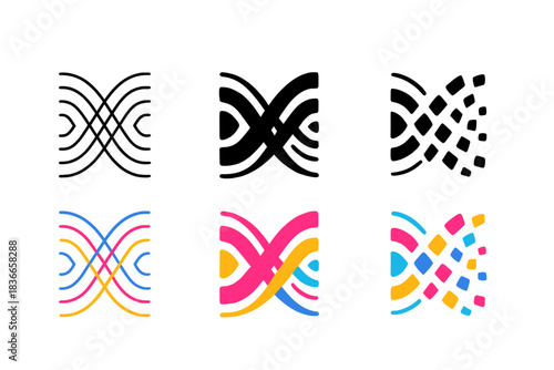 Quantum Decoherence Abstraction. Quantum decoherence represented as fragmented wave interference, abstract minimal vector
