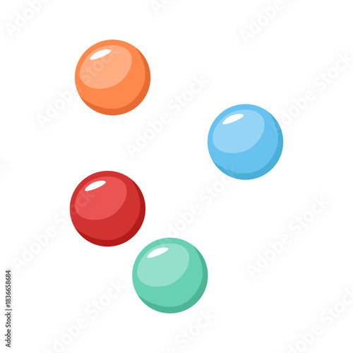 Dragee candies, sweets. Sugar-coated colorful snacks, little bonbons, smarties falling. Scattered assorted confectionery