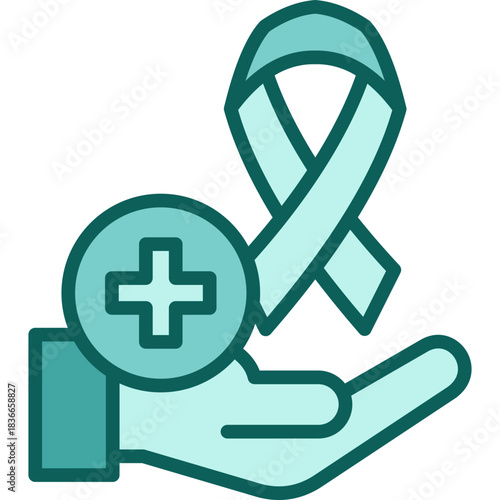 Cancer Care solid icon