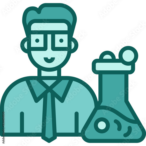 Lab Technician solid icon