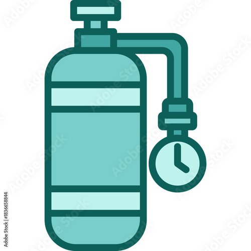Oxygen Tank solid icon