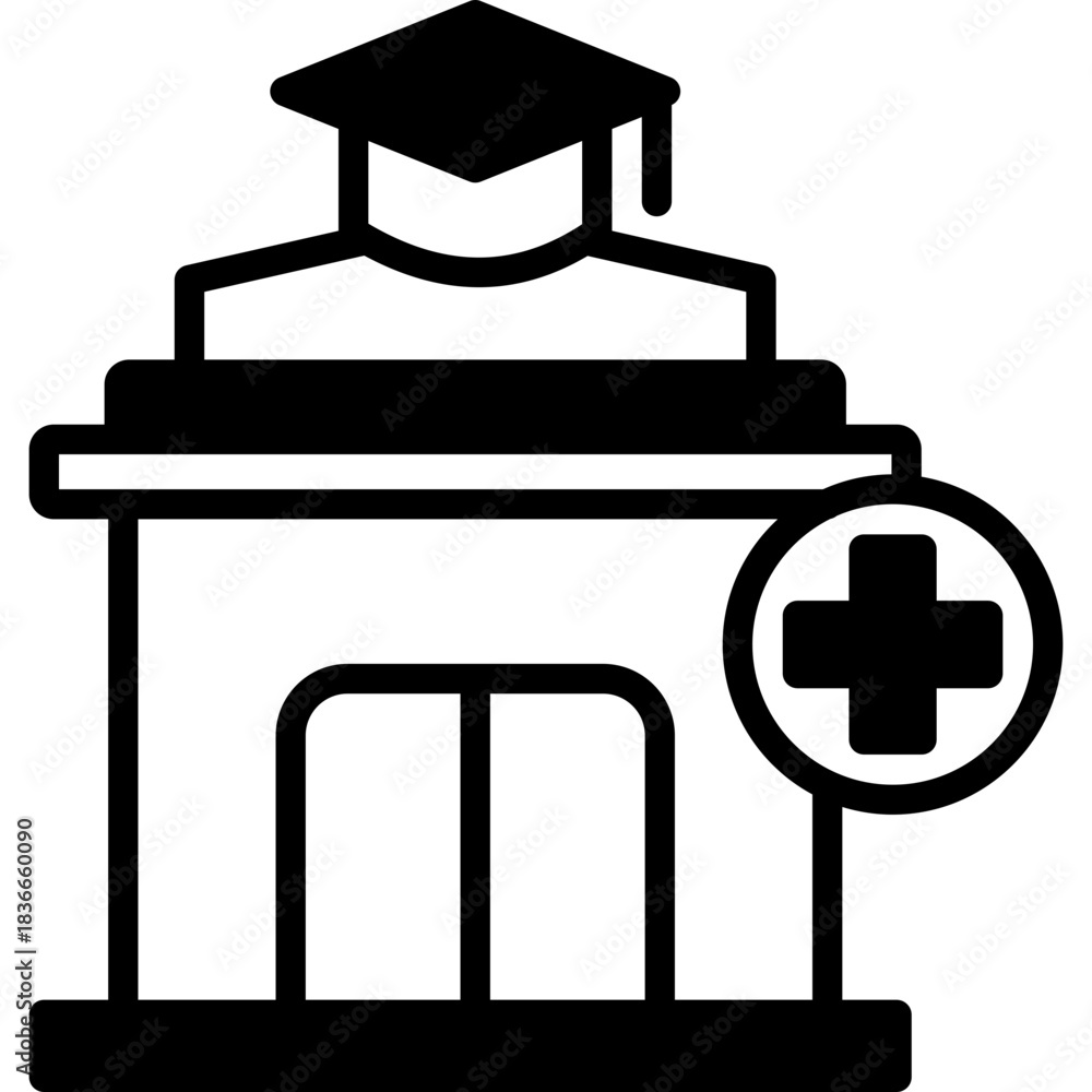 Obraz premium Medical School mixed icon